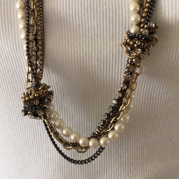 J Crew Multi strand layered necklace - Picture 3 of 4